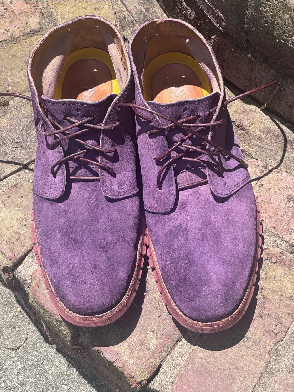 Cole Haan Purple Suede Chukka Boots